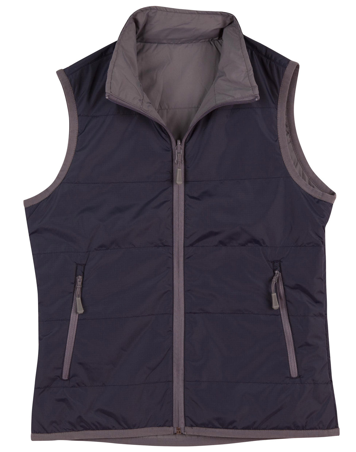 Ladies' Versatile Vest - JK38 - Navy / Grey