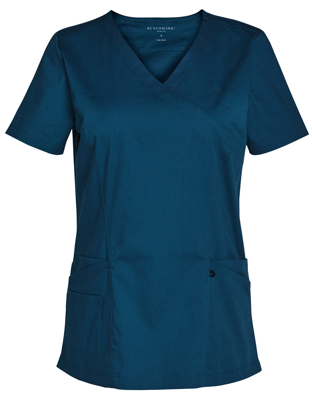 Ladies' Solid Colour S/S Scrub Top - M7640 - Teal