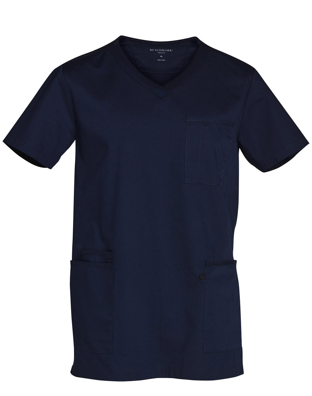 Men's Contrast Colour S/S Scrub Top - M7650 - Navy