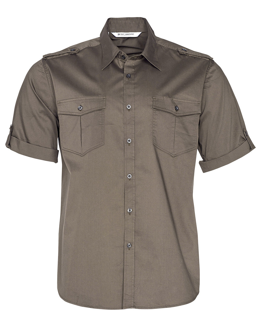 Men's Short Sleeve Military Shirt - M7911 - Khaki