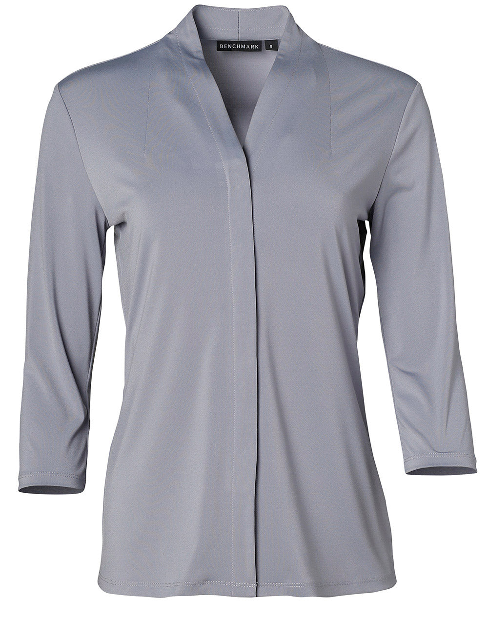 Ladies' Mid Sleeve Shawline Knit Top - M8830 - Dusk Grey