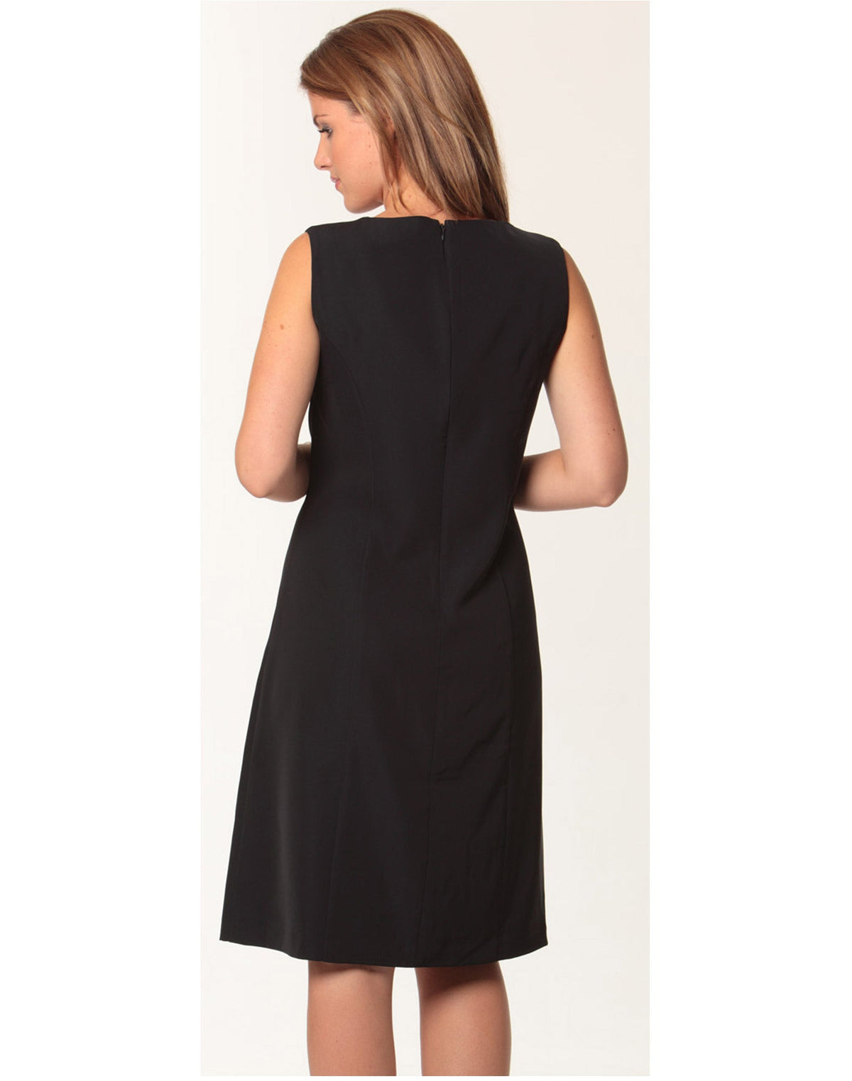 Women's Shift Dress - Black - Back