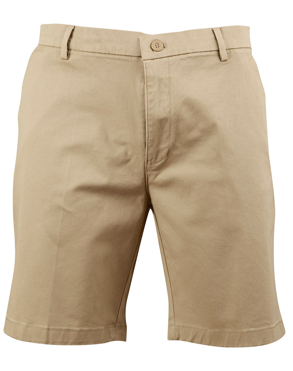 Men's Stretch Cotton Chino Shorts - M9381 - Stone