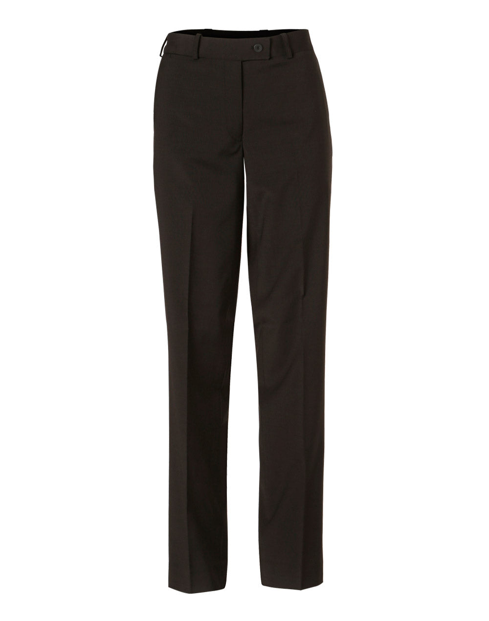 Women's Slim Leg Flexi Waist Pants in Wool Stretch - M9400 - Charcoal