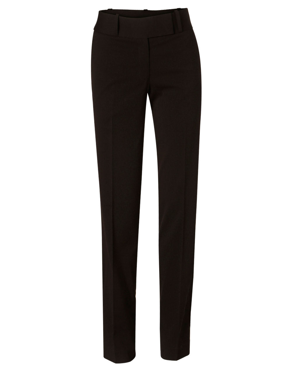 Women's Low Rise Pants in Poly/Viscose Stretch - M9420 - Black