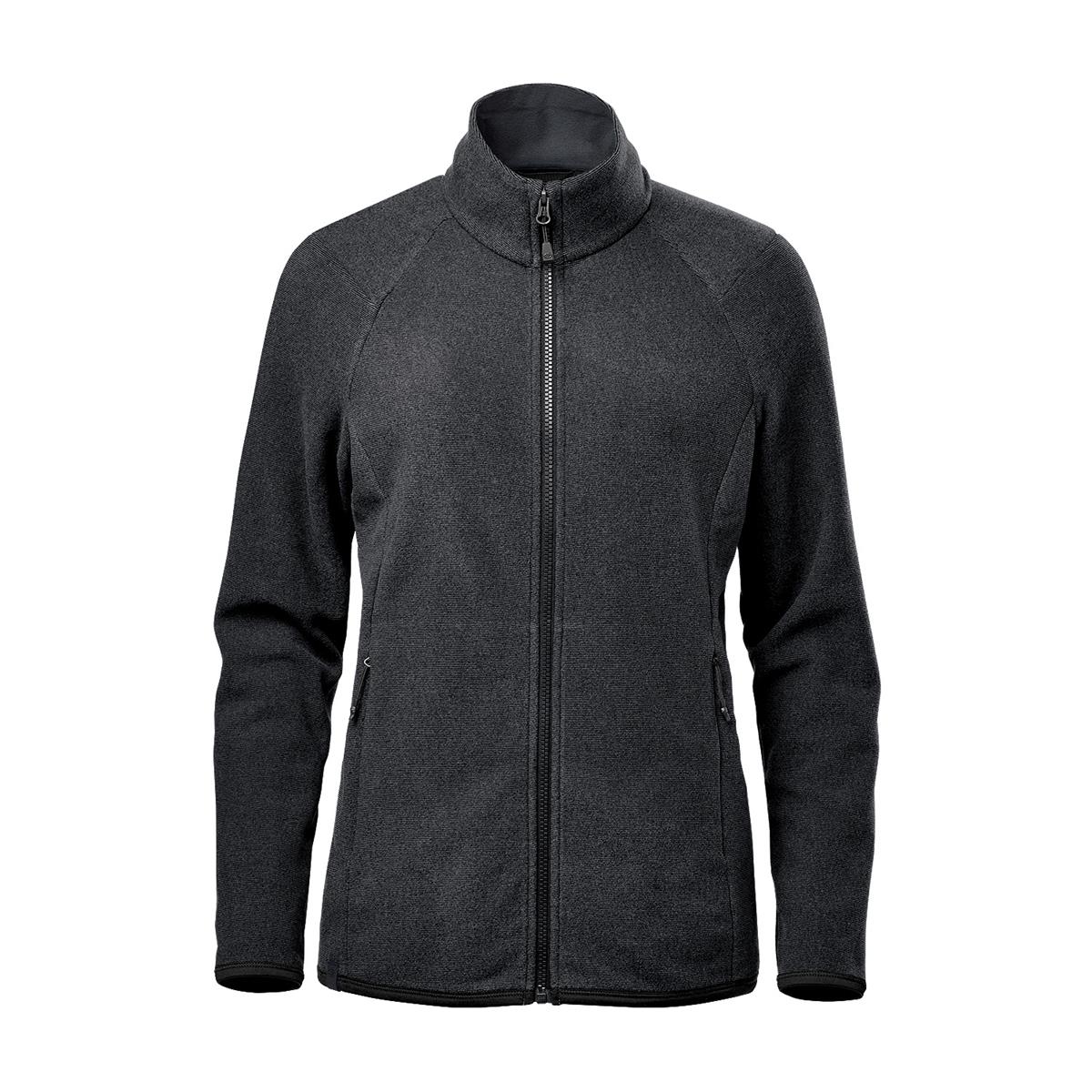 Women's Novarra Full Zip Jacket - Carbon Stripe - Front