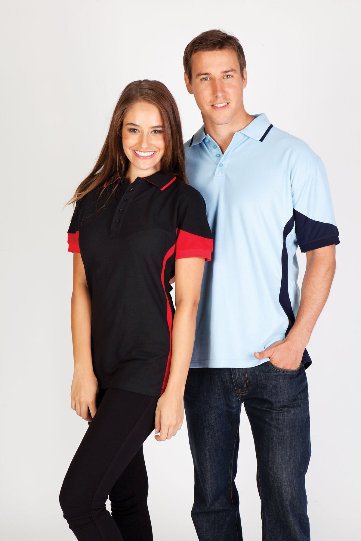 Mens Contrast Polo - view