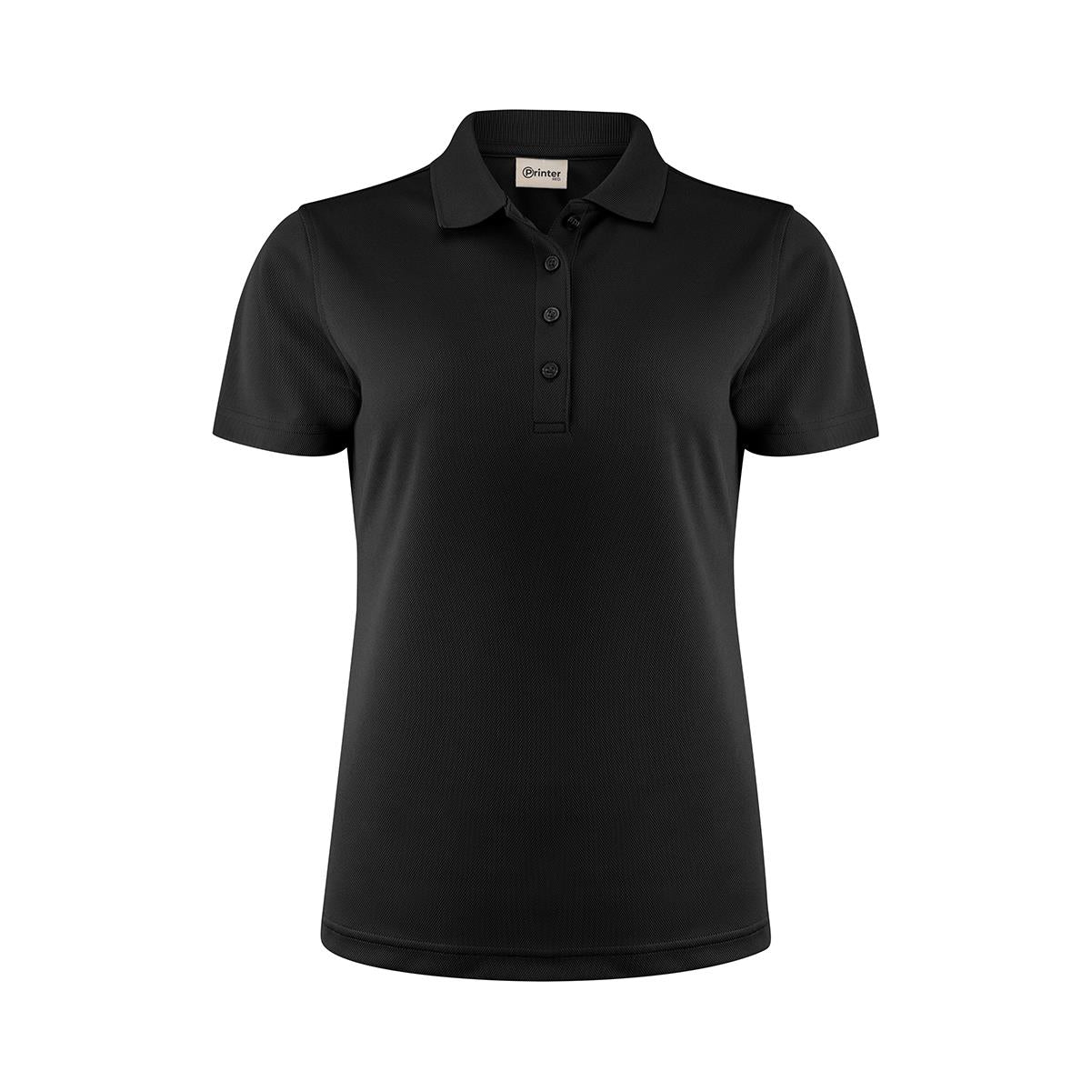 Women's Smash Polo - Black - Front