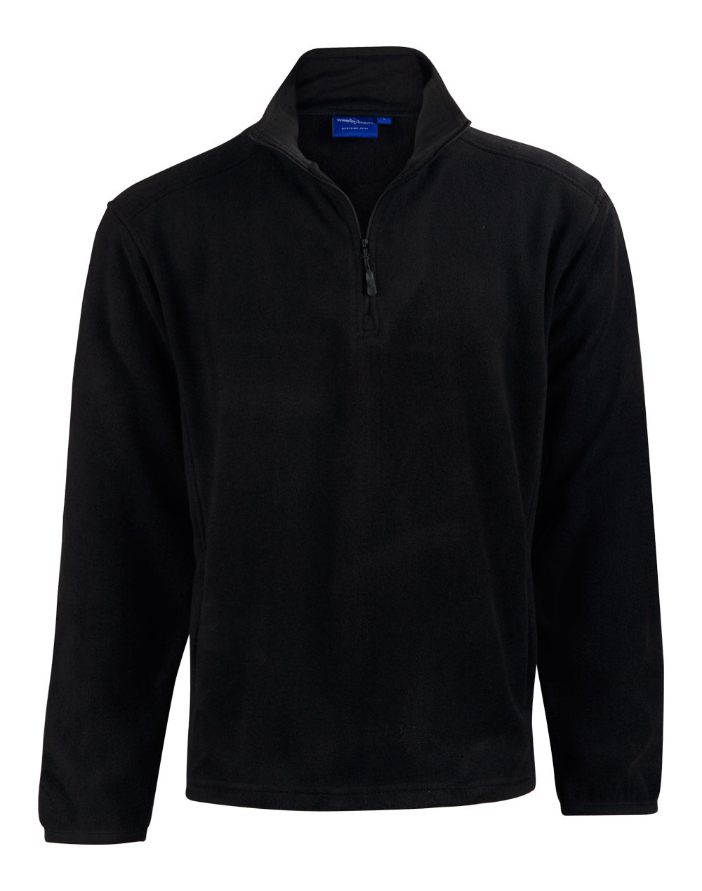 Kid's Half Zip Polar Fleece Pullover - PF21K - Black