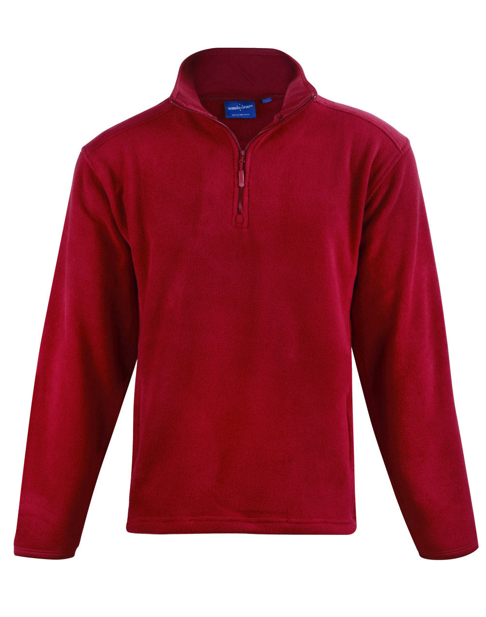 Kid's Half Zip Polar Fleece Pullover - PF21K - Red