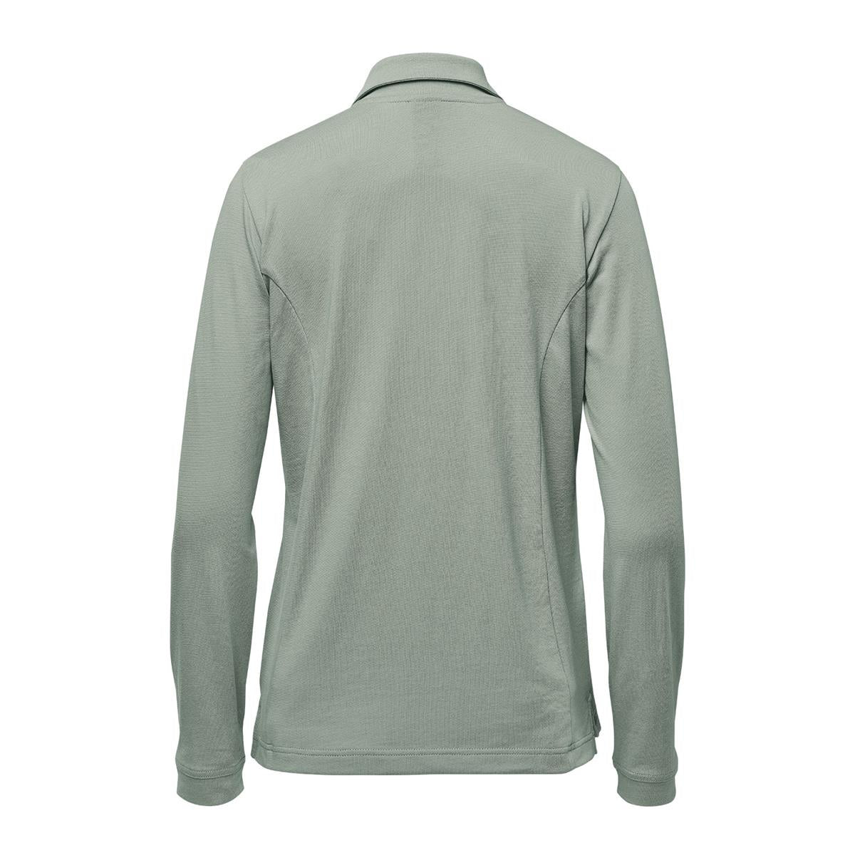 Women's Nevada L/S Micro Pique Polo - Storm Grey - Back