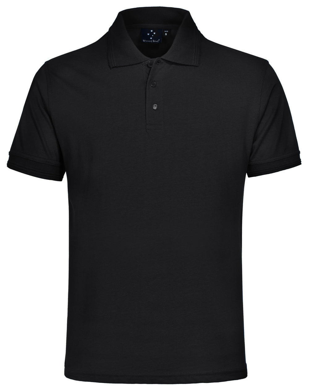 Unisex Cotton Jersey Polo - PS05 - Black