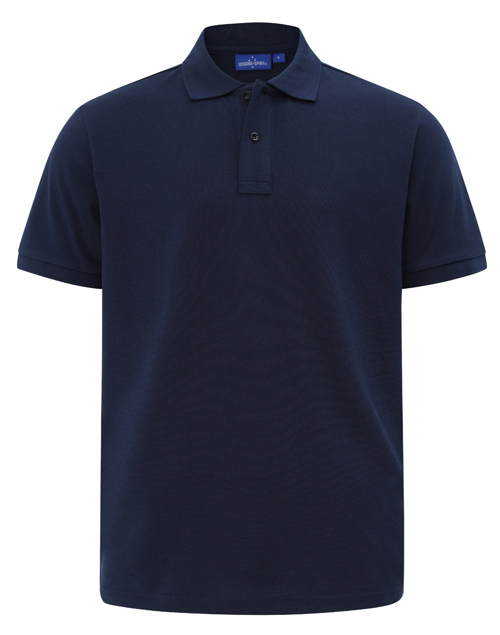 Mens Classic Cotton/Poly Pique Short Sleeve Polo - Navy