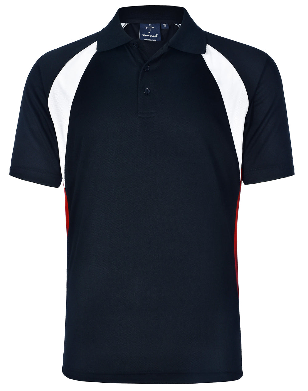 Men's Cooldry Tri-colours - PS28 - Navy / White / Red