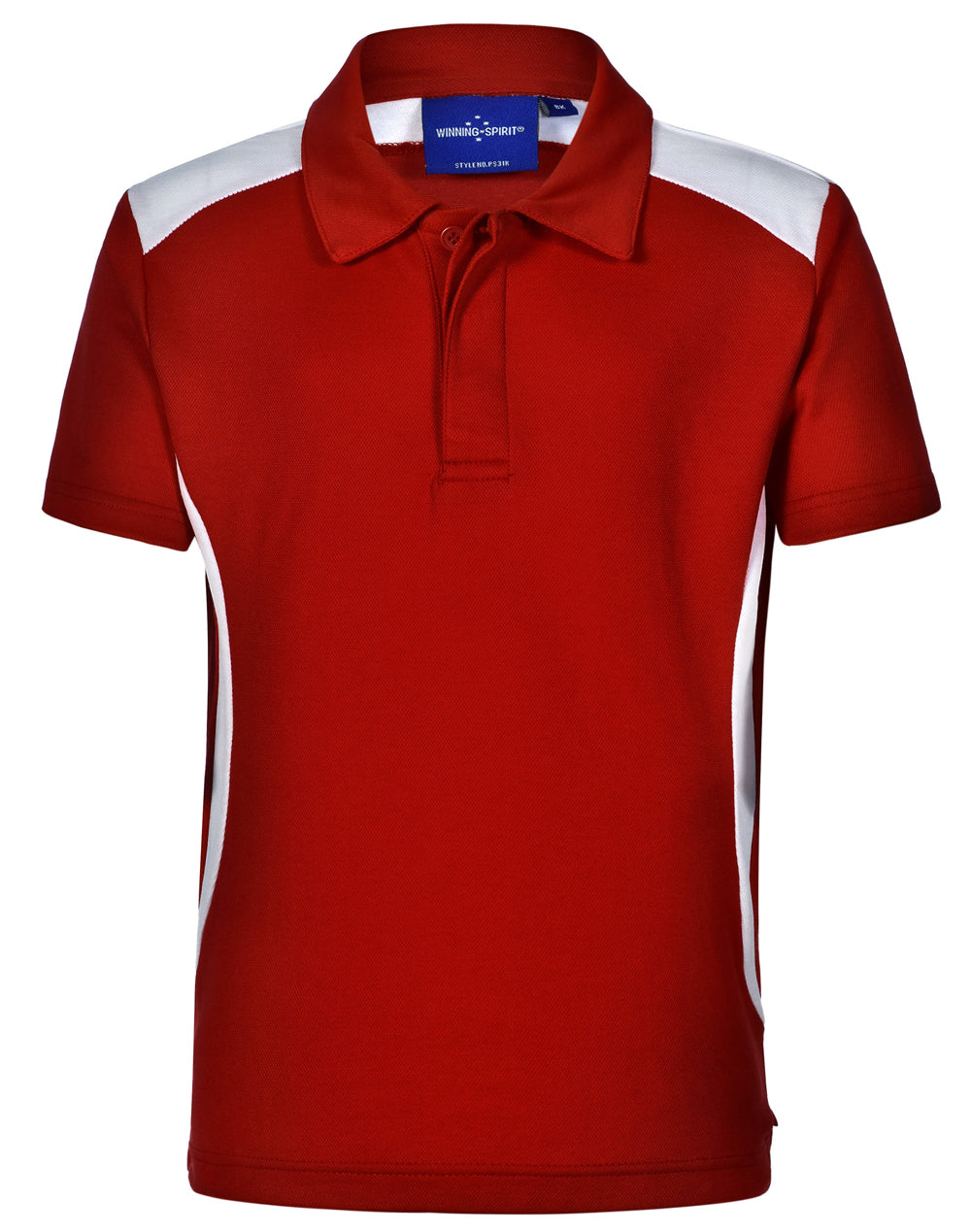 Chidren's Truedry contrast polo - PS31K - Red / White