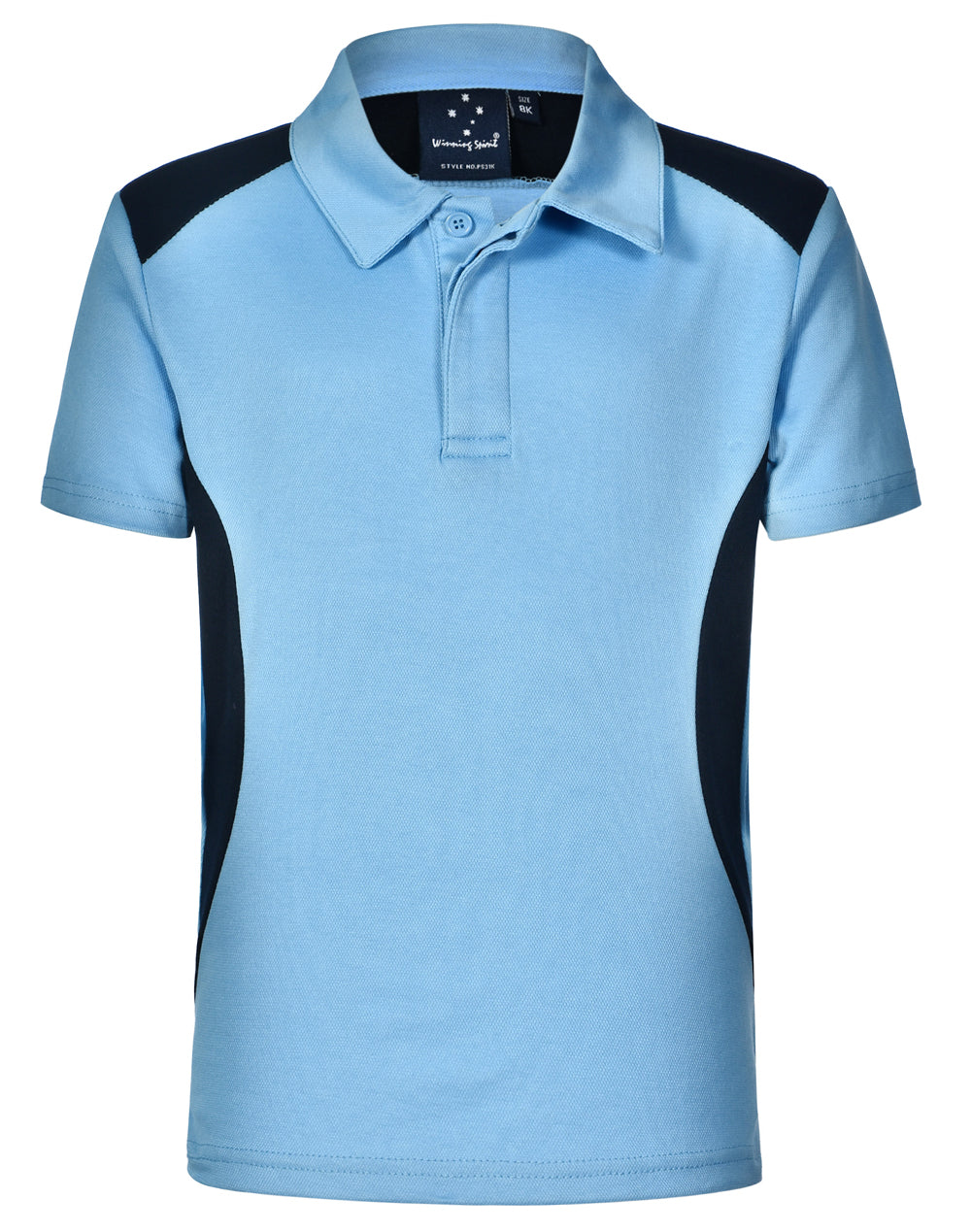 Chidren's Truedry contrast polo - PS31K - Skyblue / Navy