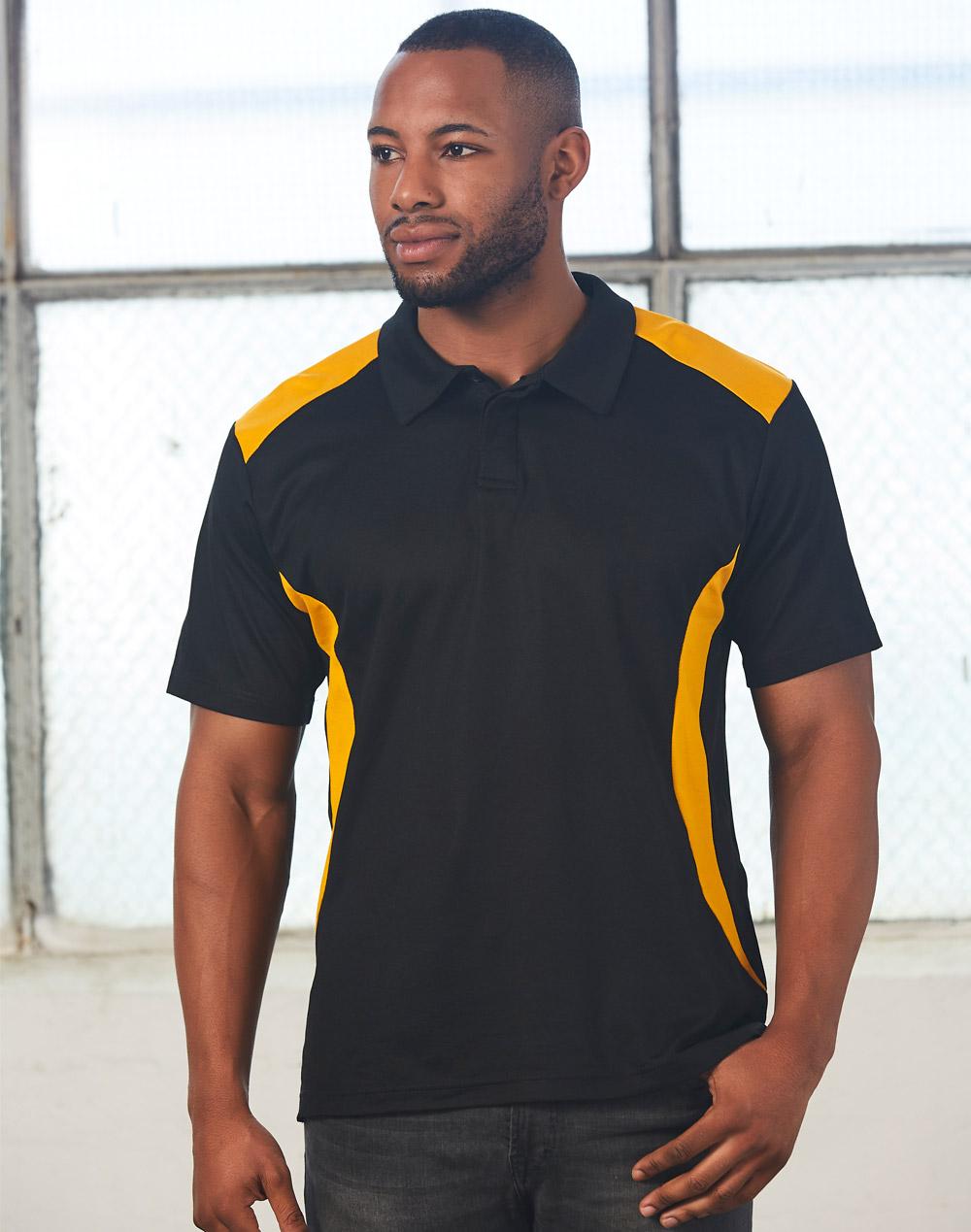 Winning Spirit Men's Truedry contrast polo PS31