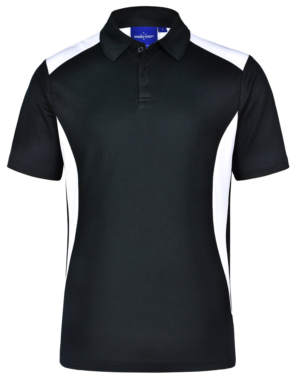 Men's Truedry contrast polo - PS31 - Black / White