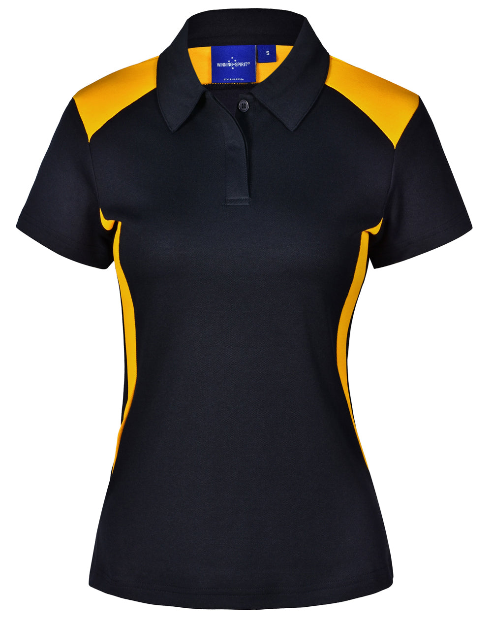 Ladies' Truedry S/S Contrast Polo - PS32A - Navy / Gold