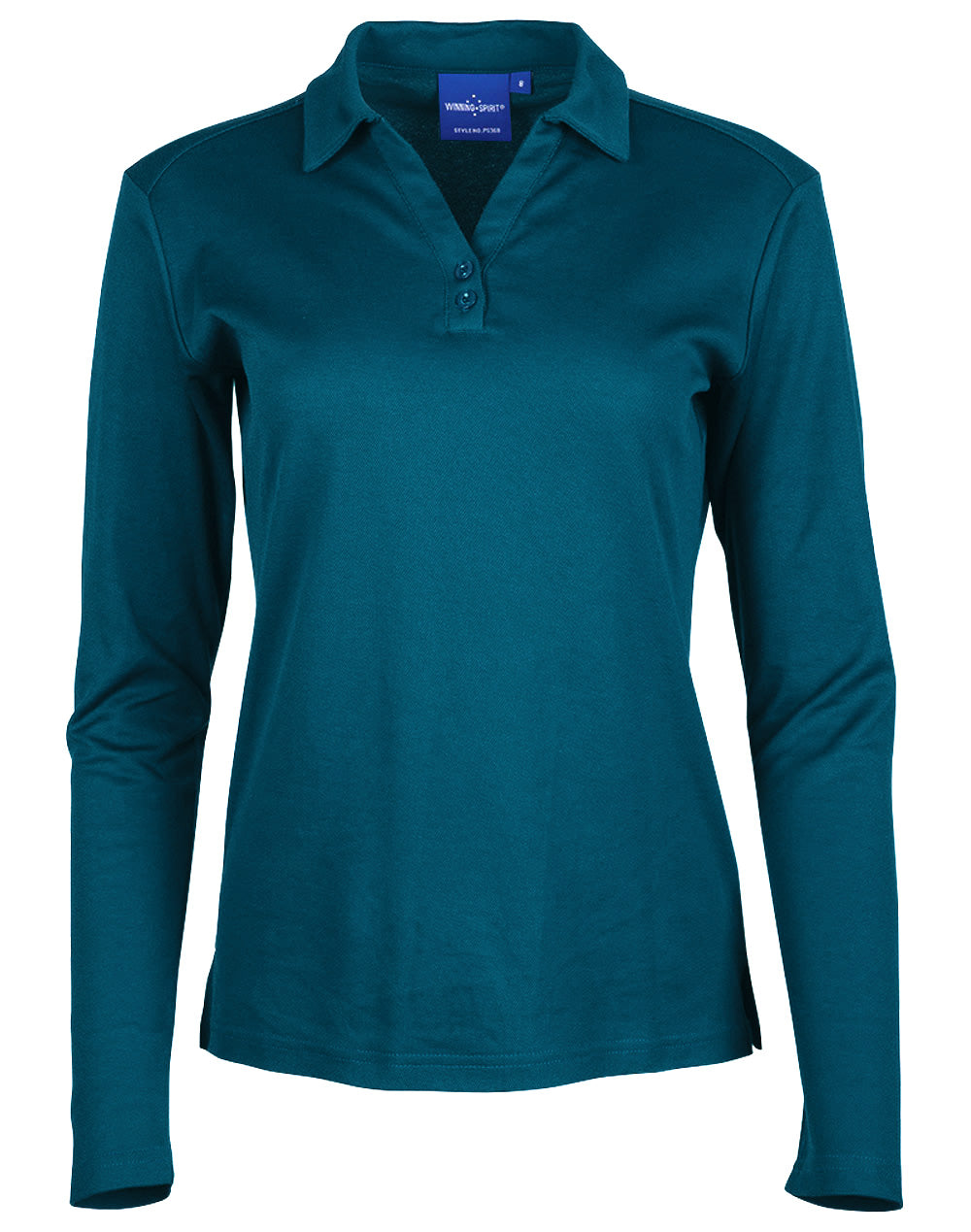 Ladies' Cotton Back Truedry L/S Polo - PS36B - Ocean Blue