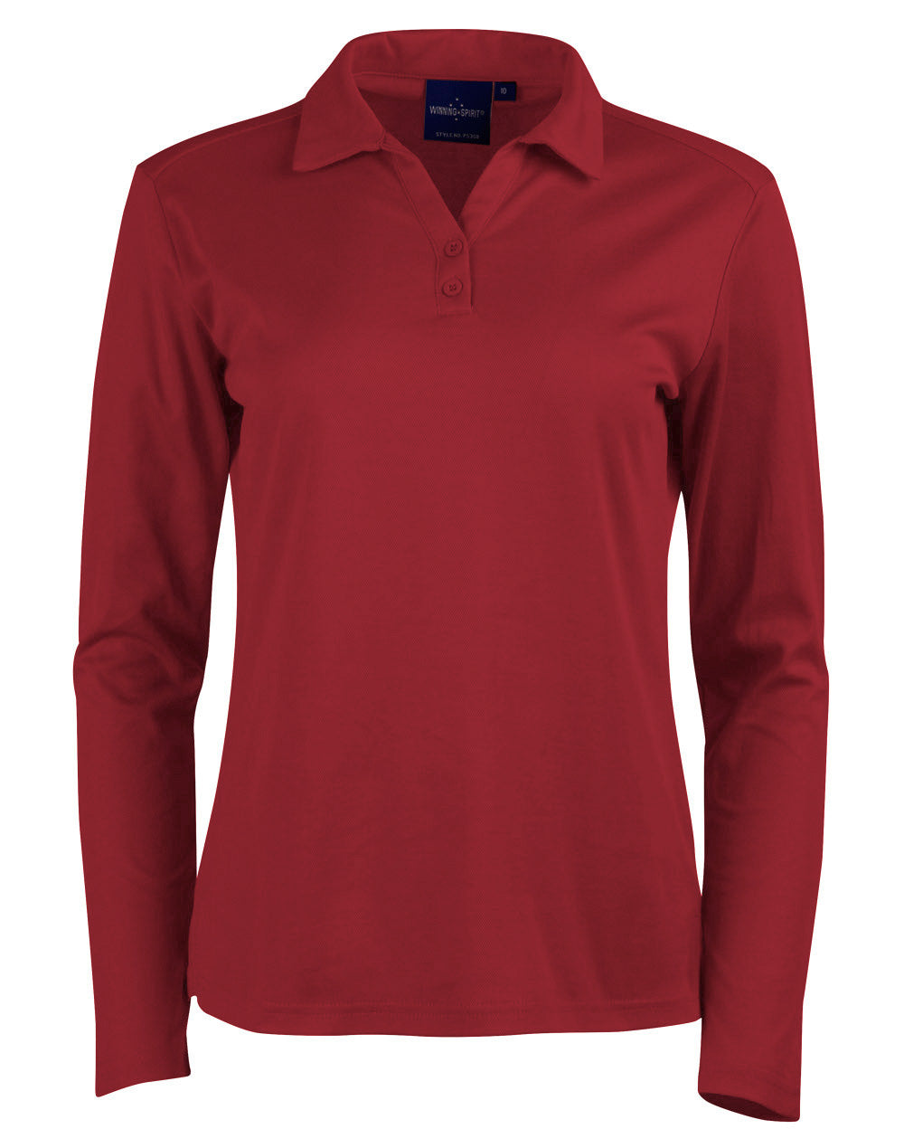 Ladies' Cotton Back Truedry L/S Polo - PS36B - Ruby