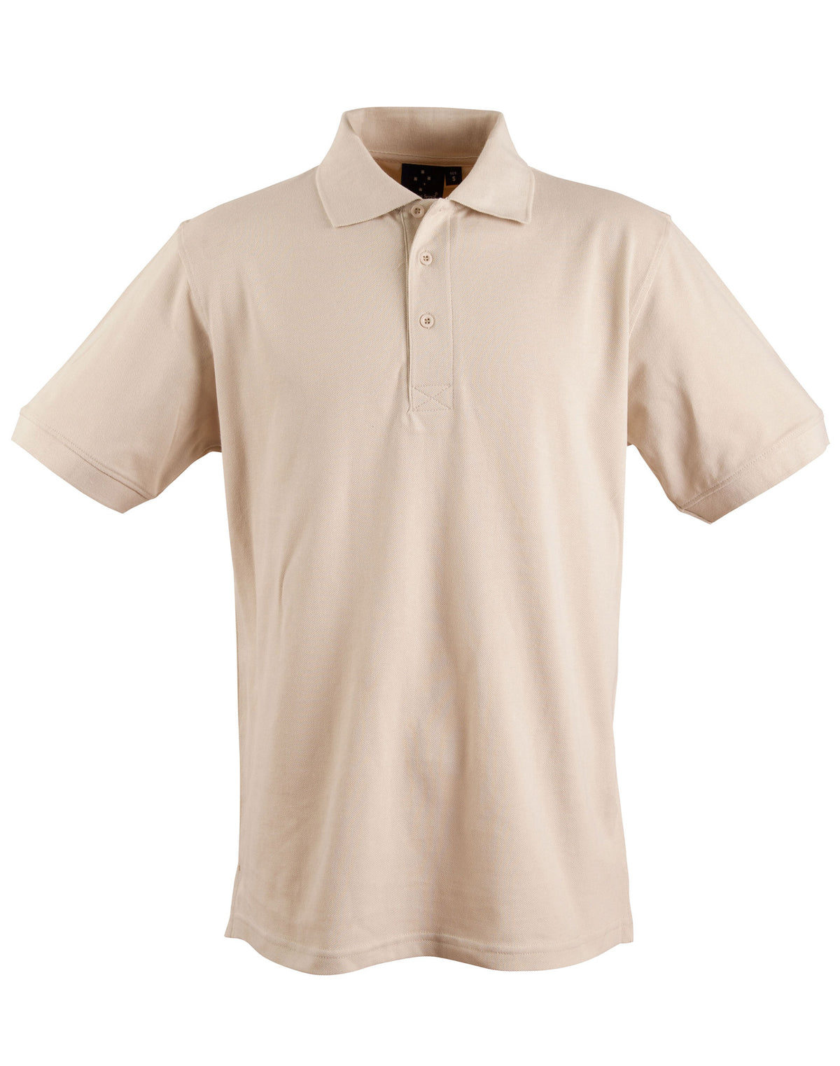 mens S/S pique polo - PS39 - Sand