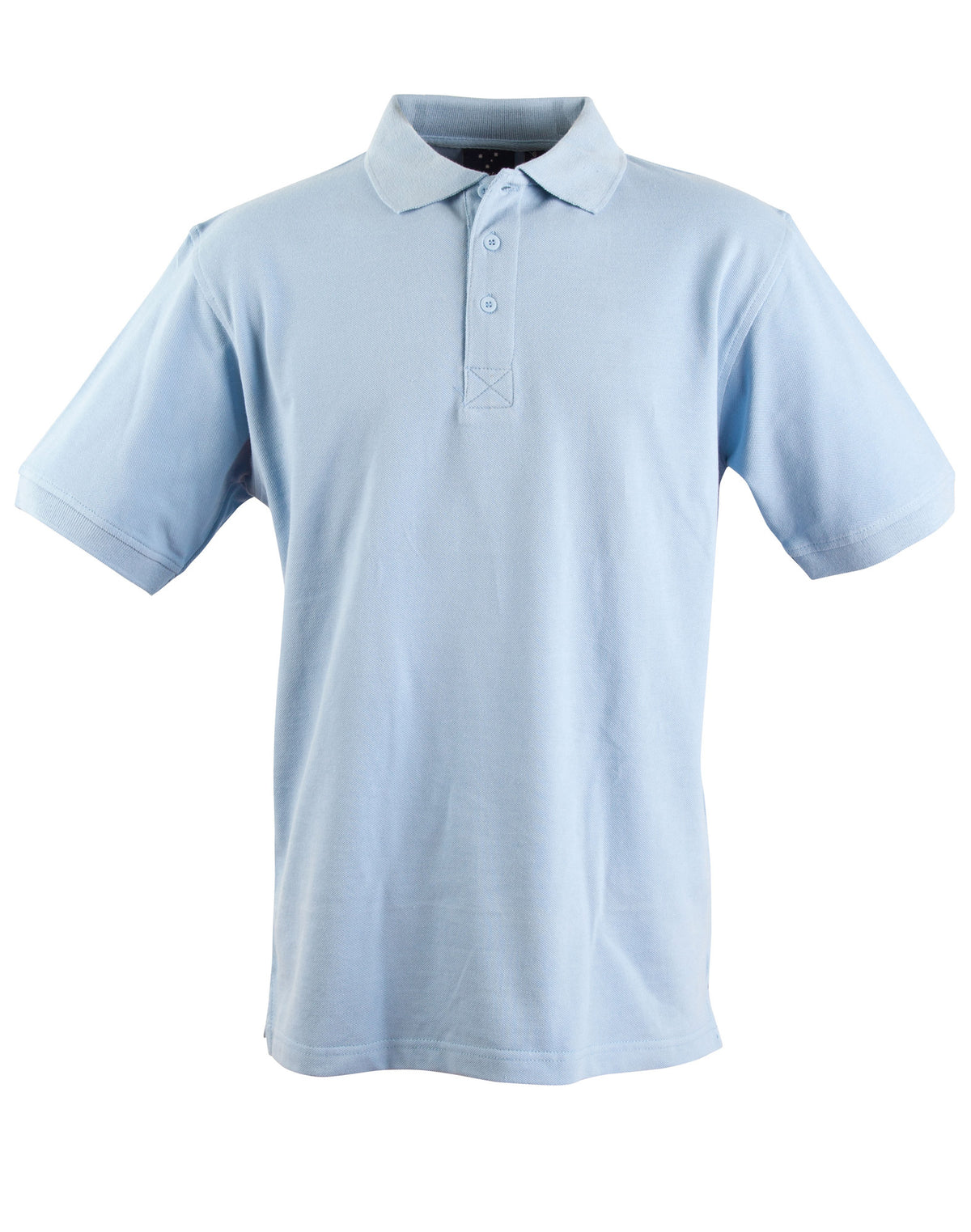 mens S/S pique polo - PS39 - Spring Blue