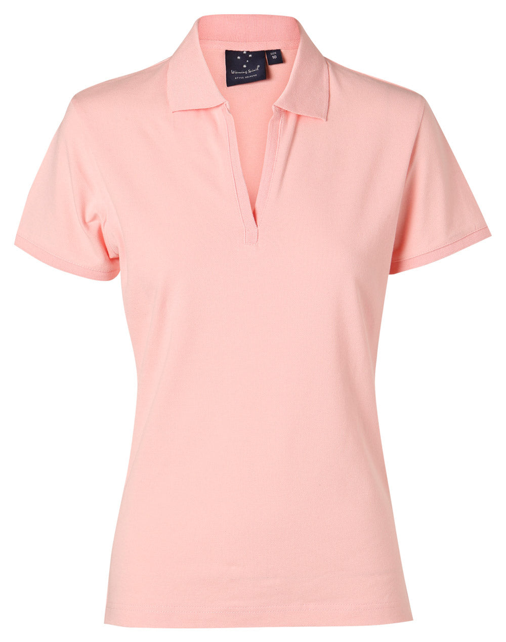 ladies S/S pique polo - PS40 - Light Pink