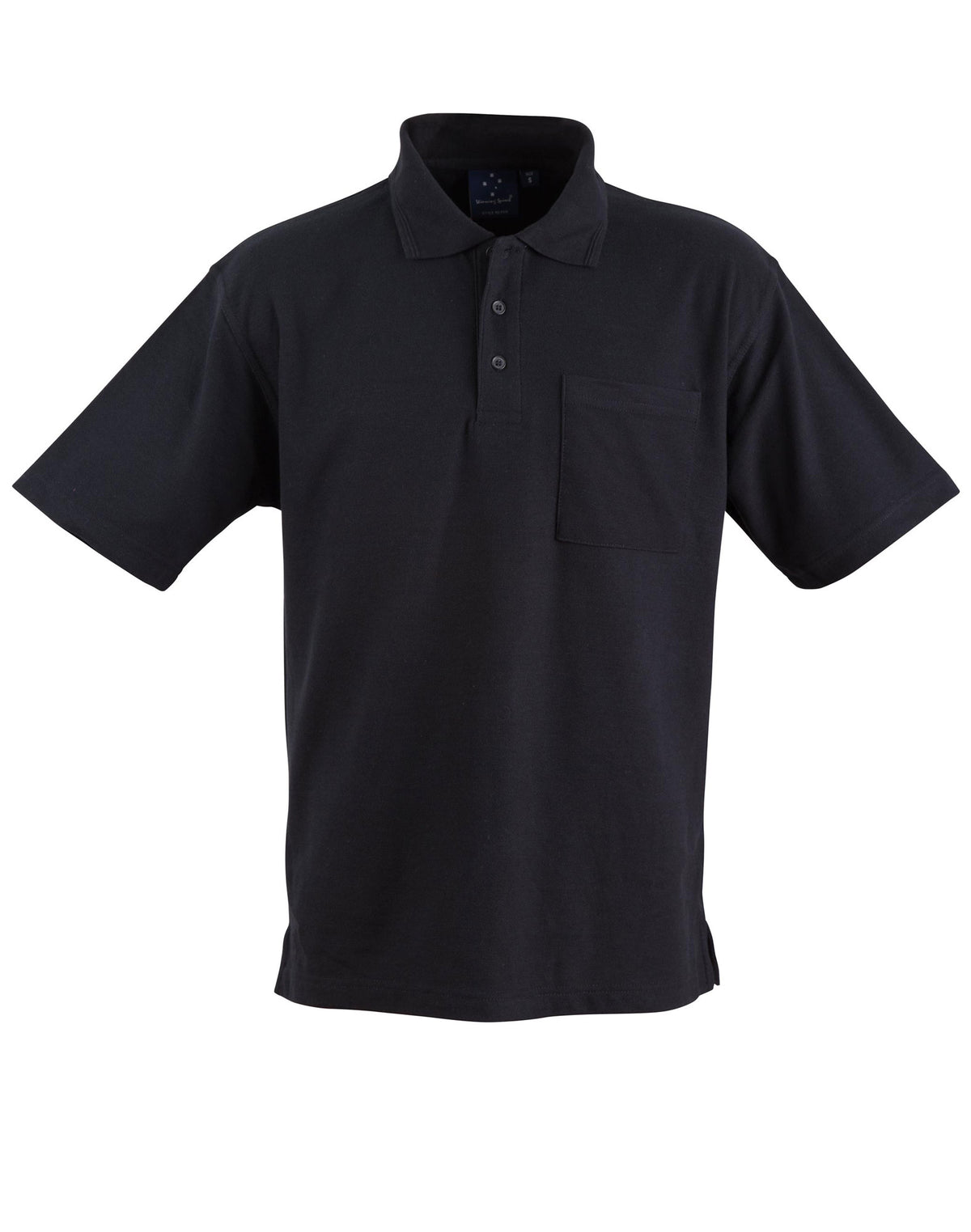 Pocket short sleeve polo - PS41 - Black