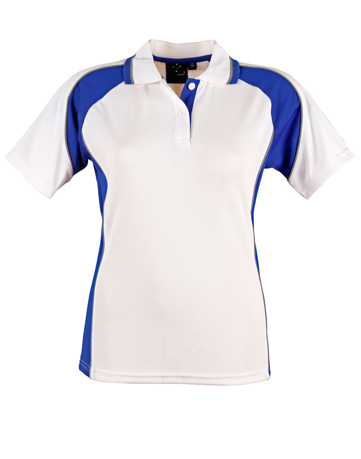Ladies' mini waffle CoolDry Polo - PS50 - White / Royal