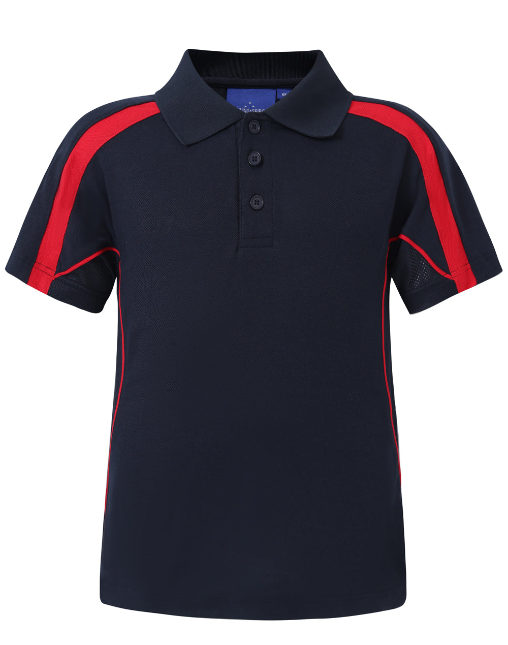 Kids S/S polo truedry - PS53K - Navy / Red