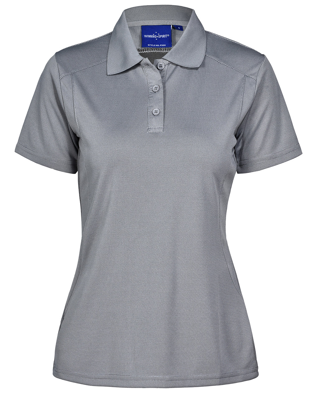 ladies bamboo charcoal S/S Polo - PS60 - Cool Grey