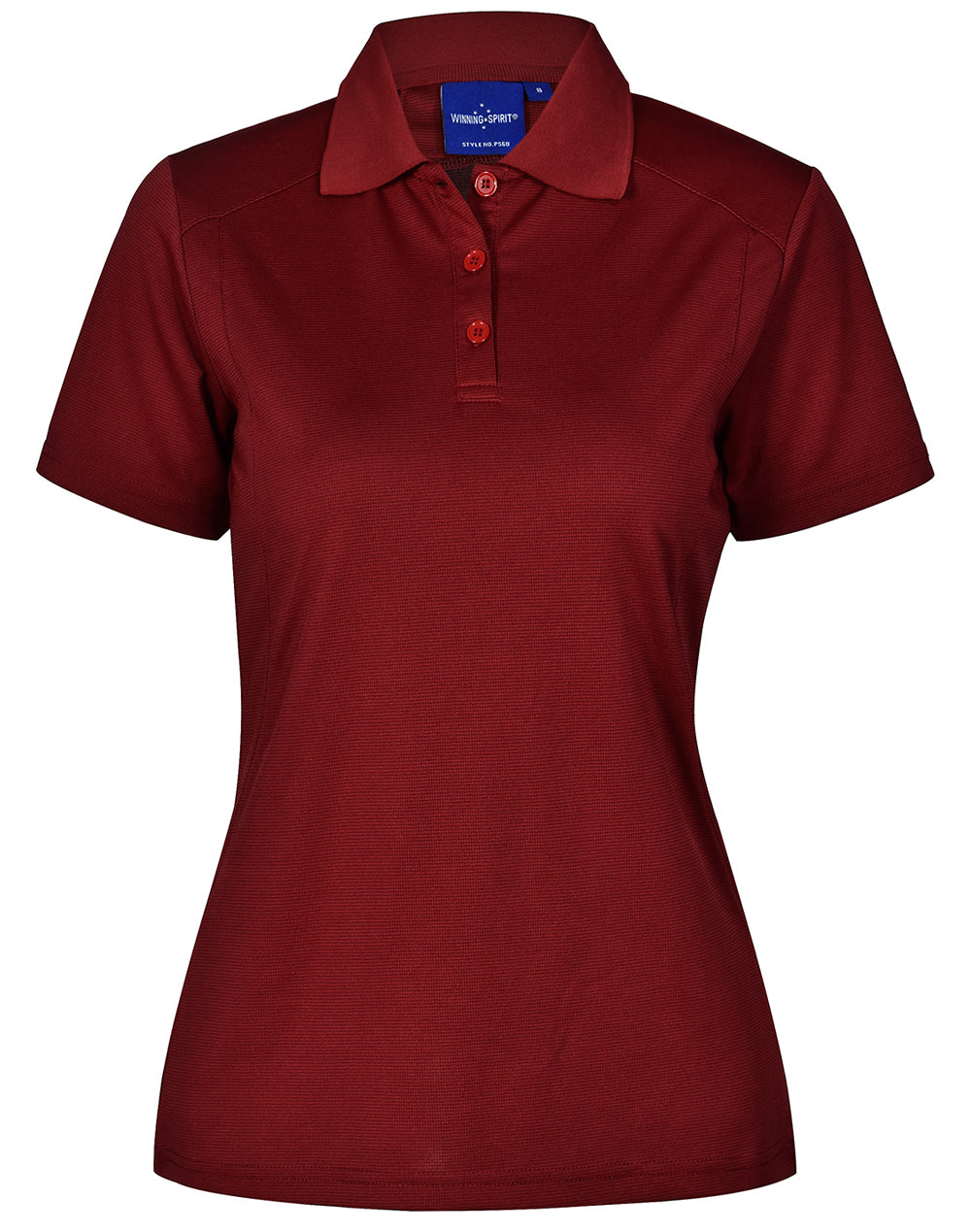 ladies bamboo charcoal S/S Polo - PS60 - Ruby
