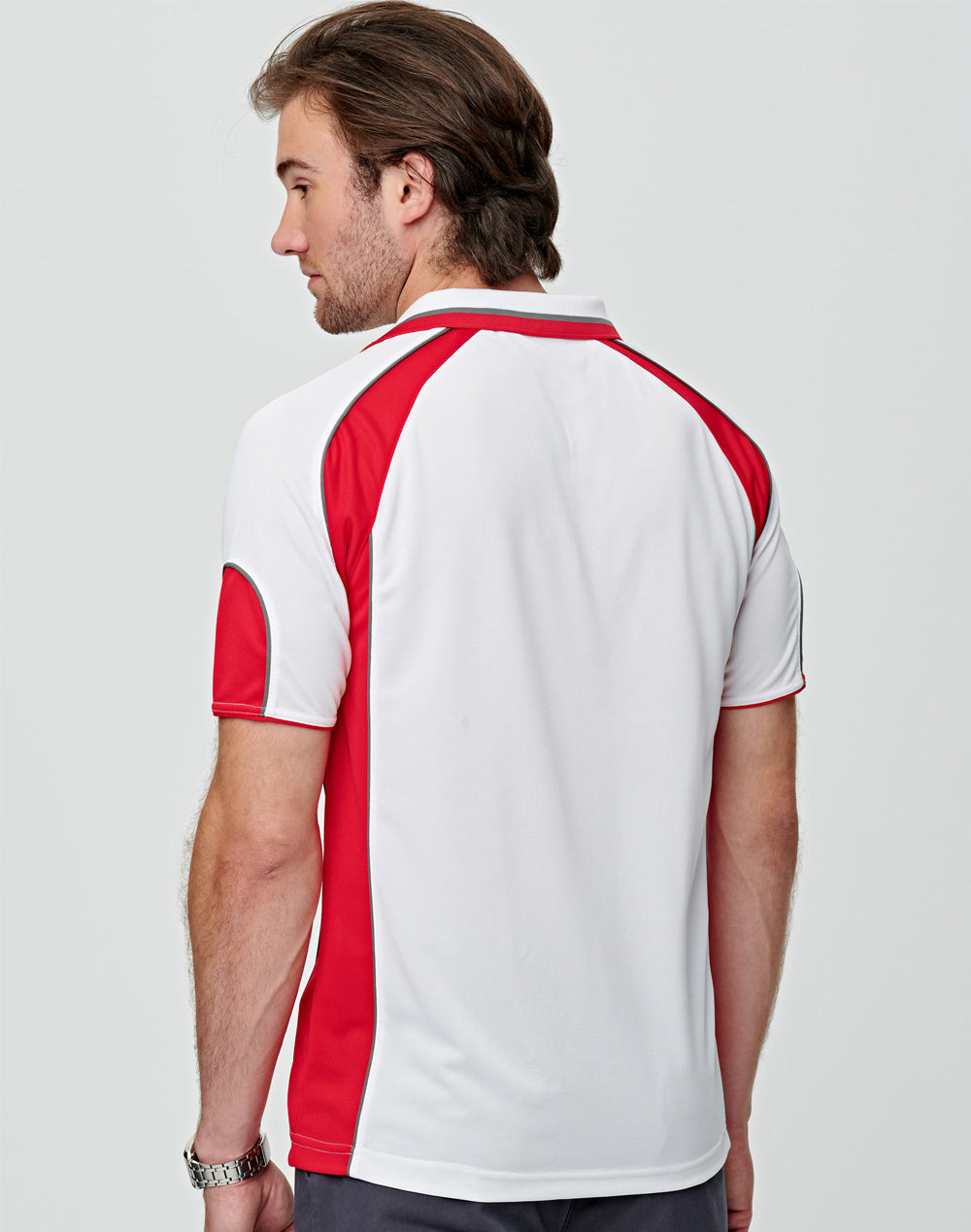 Men's Cooldry Contrast Polo With Sleeve Panel - PS61 - Winning Spirit