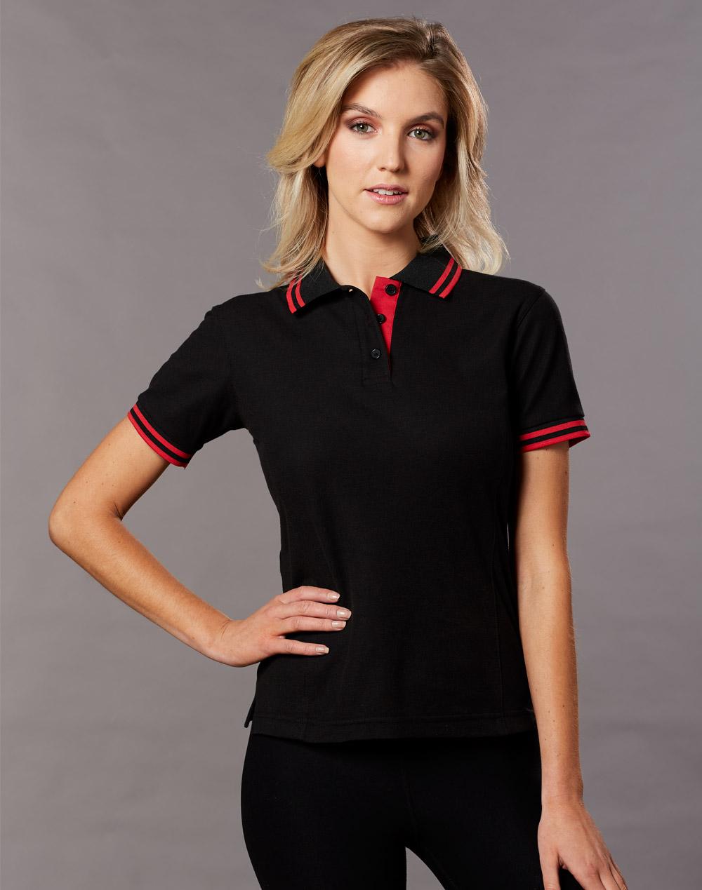 Winning Spirit Ladies' Truedry Contrast S/S Polo PS66