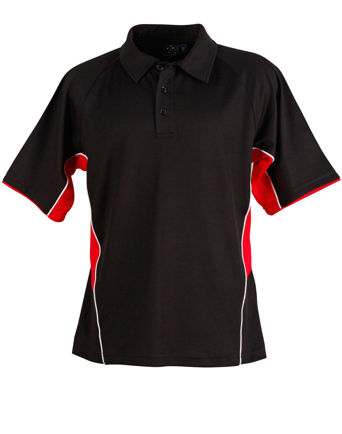 Men's Tri-colour S/L - PS68 - Navy / White / Red