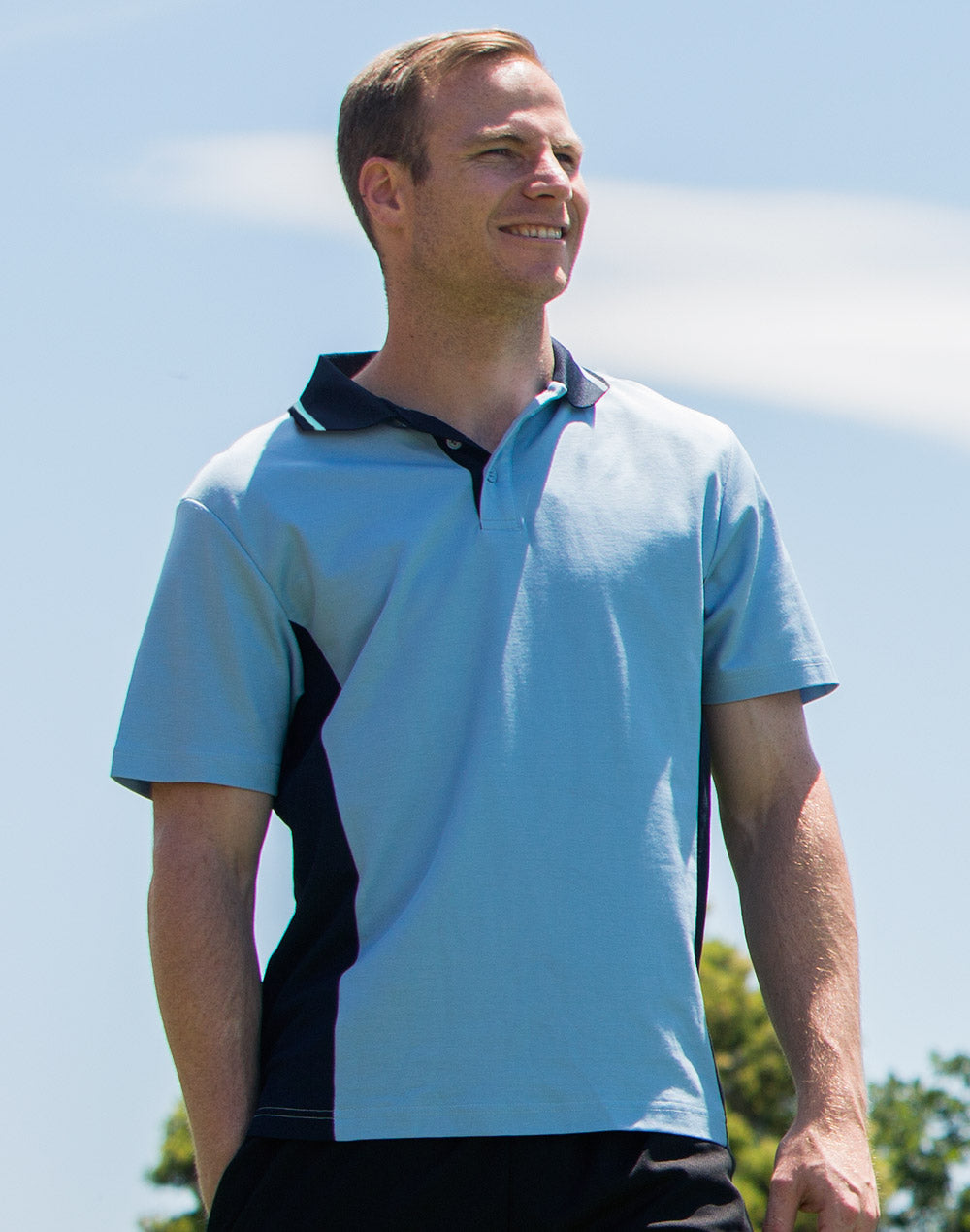 Men's TrueDry Contrast S/S Polo - PS73 - Winning Spirit