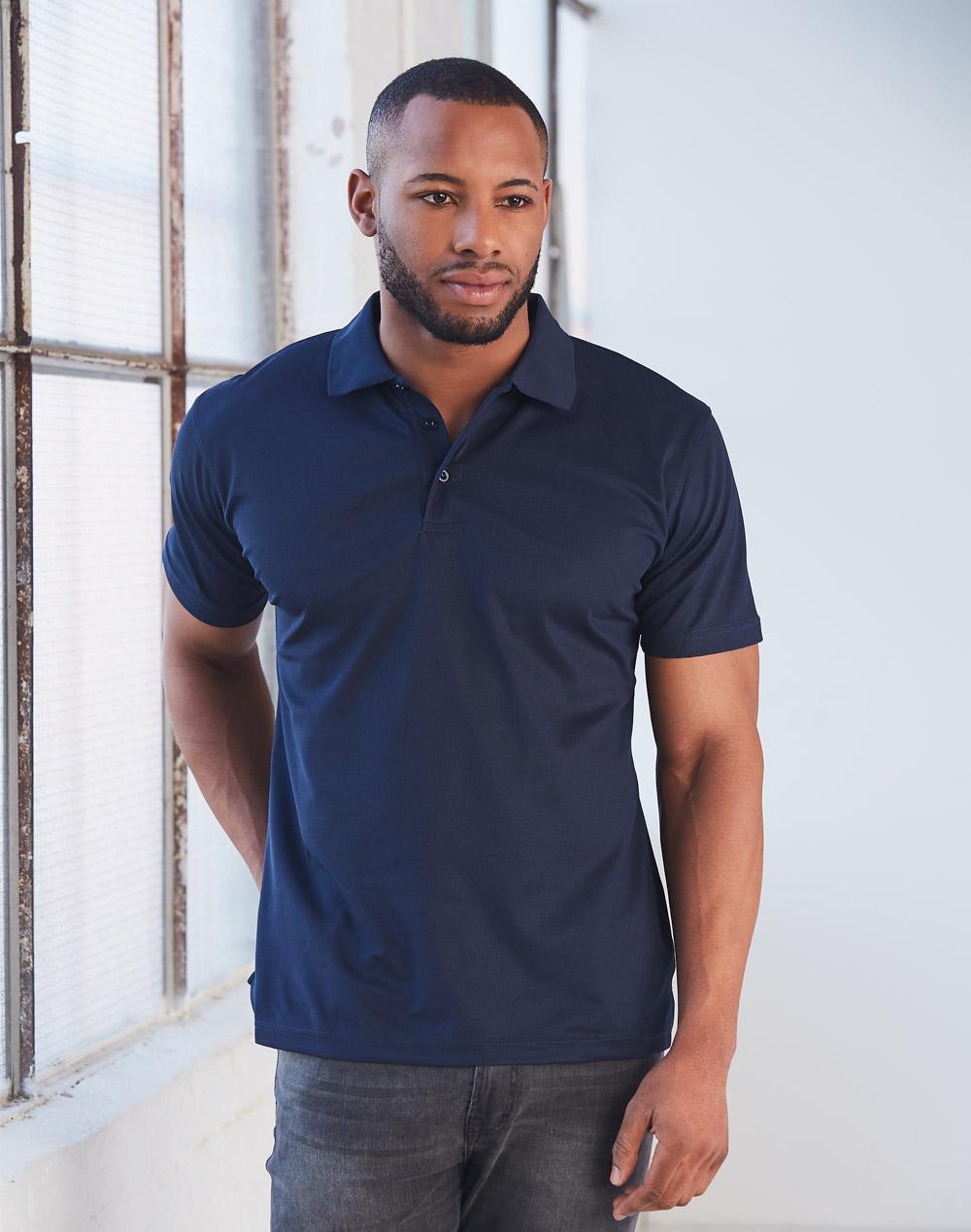 Winning Spirit Men's Cooldry Pique Soild Colour S/S Polo PS81