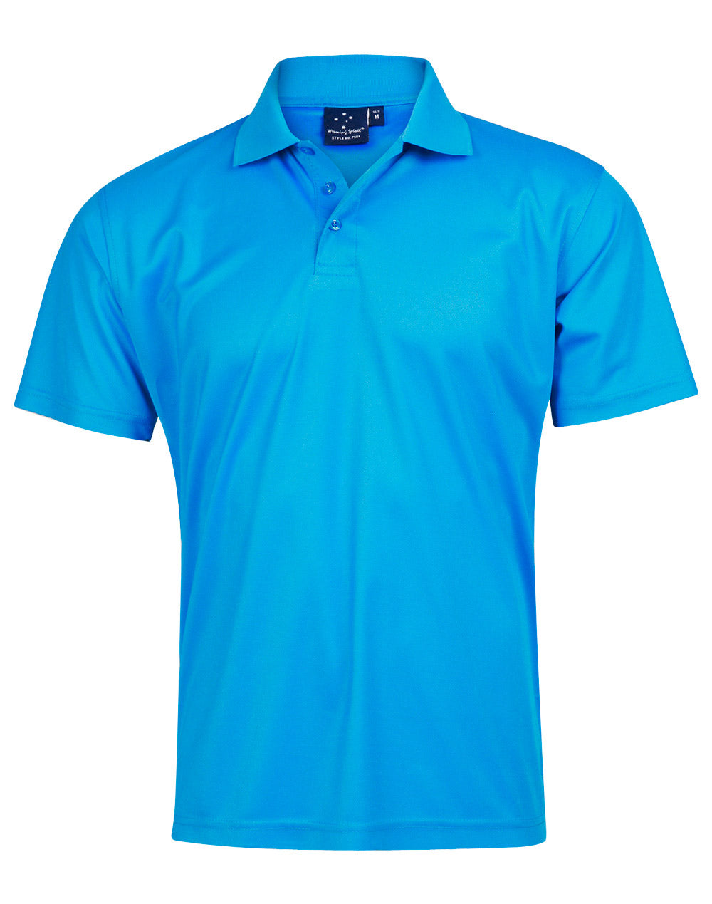 Men's Cooldry Pique Soild Colour S/S Polo - PS81 - Cyan