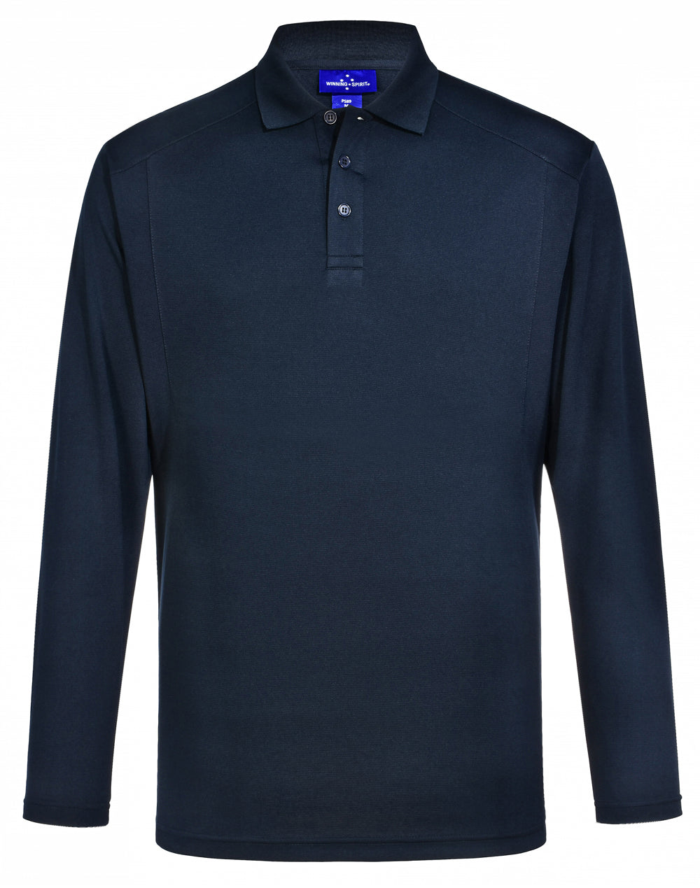 Men's Bamboo Charcoal L/S Polo - PS89 - Navy