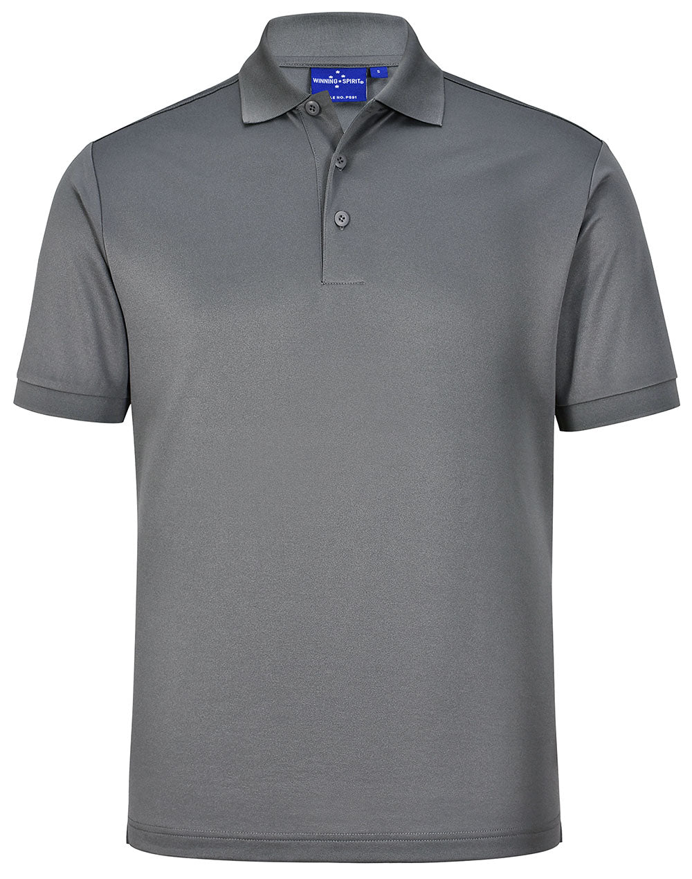 Men's Sustainable Poly/Cotton Corporate S/S Polo - PS91 - Ash
