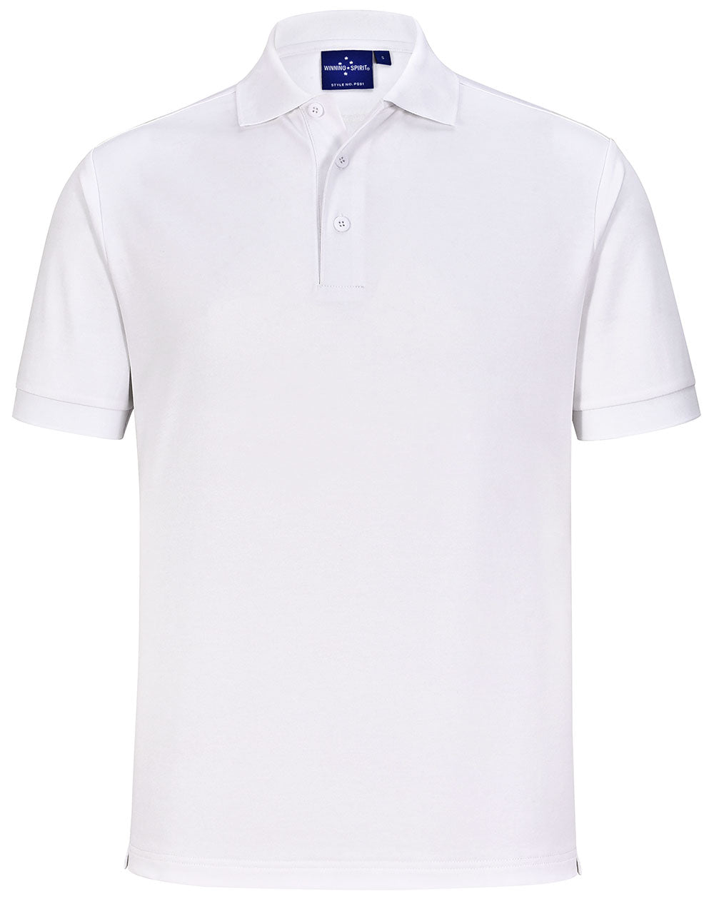 Men's Sustainable Poly/Cotton Corporate S/S Polo - PS91 - White