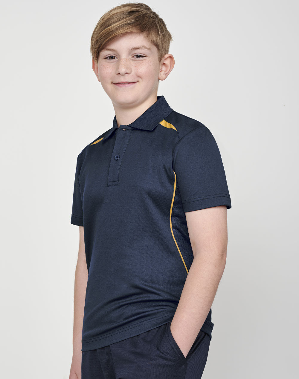 Kids' Sustainable Poly/Cotton Contrast S/S Polo - PS93K - Winning Spirit