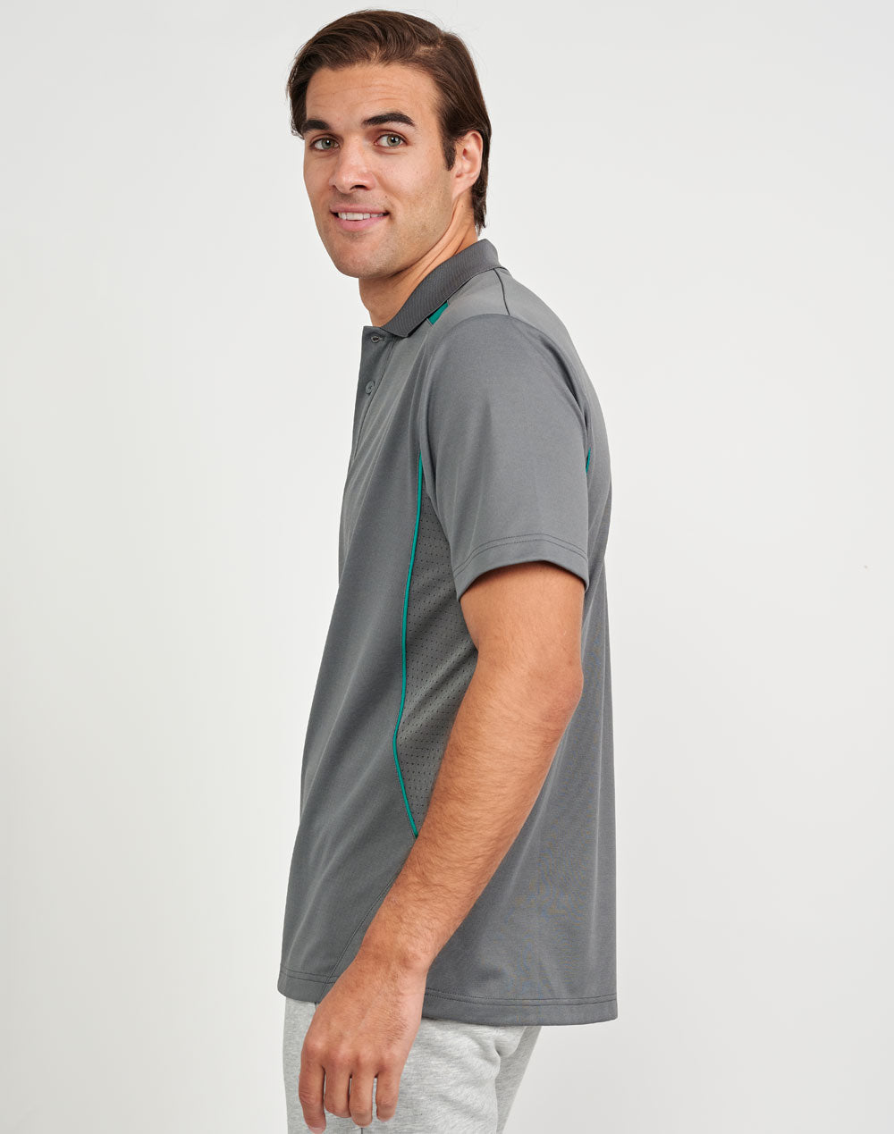 Men's Sustainable Poly/Cotton Contrast S/S Polo - PS93 - Winning Spirit