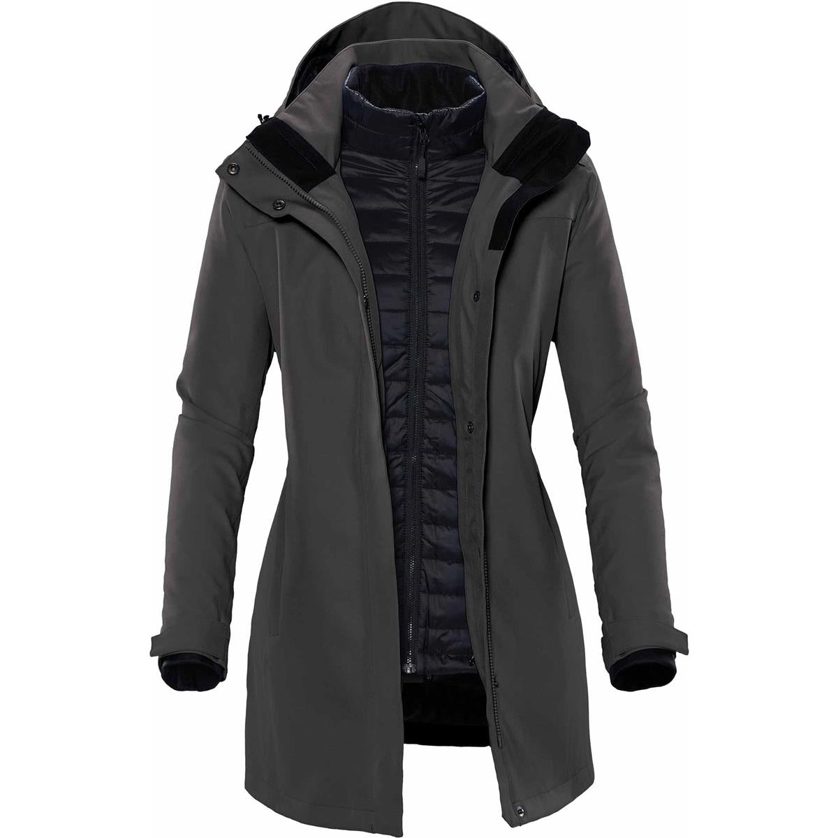 Women's Avalante System Jacket - Charcoal Twill - Front
