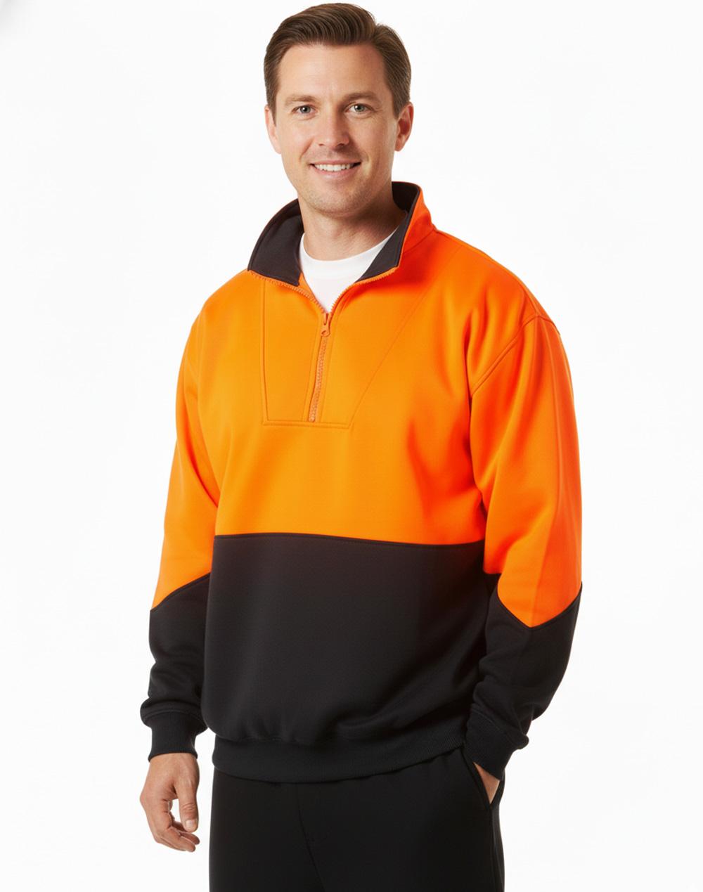 Aiw Hi-Vis L/S windcheater collar SW13A