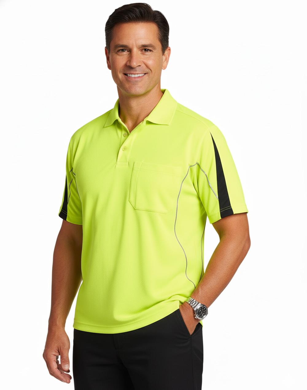 Aiw Men's Fashion Hi-Vis S/S Polo SW25A