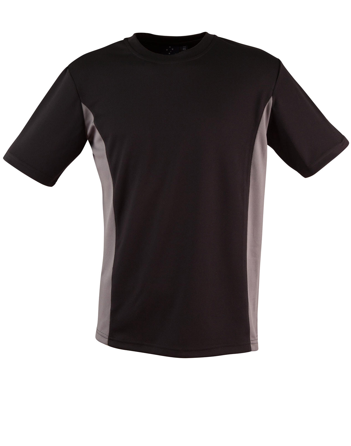 kids cooldry S/S contrast tee - TS12K - Black / Ash