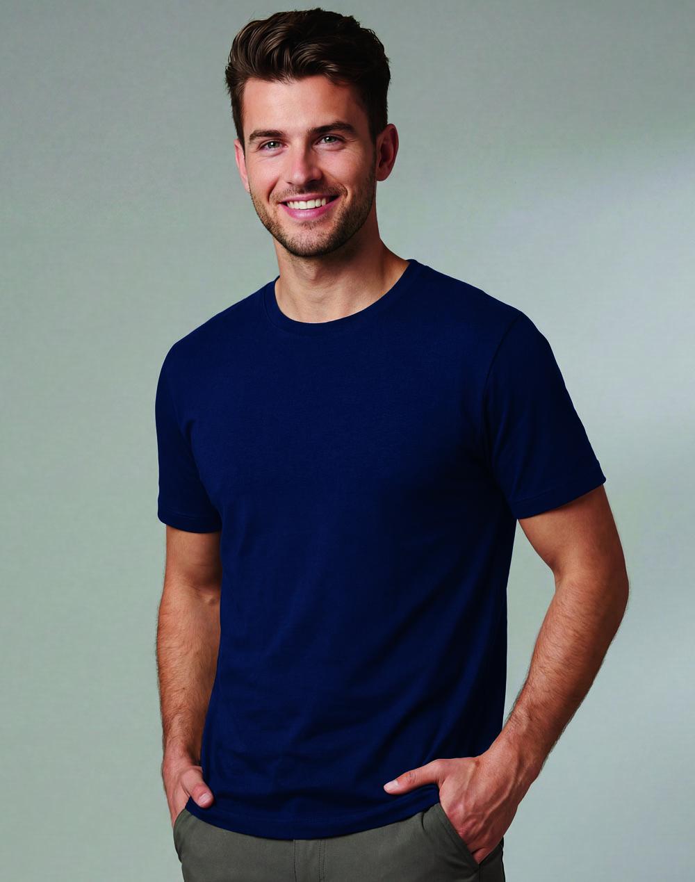 Winning Spirit Men's Premium Cotton Face S/S Tee Shirt TS43