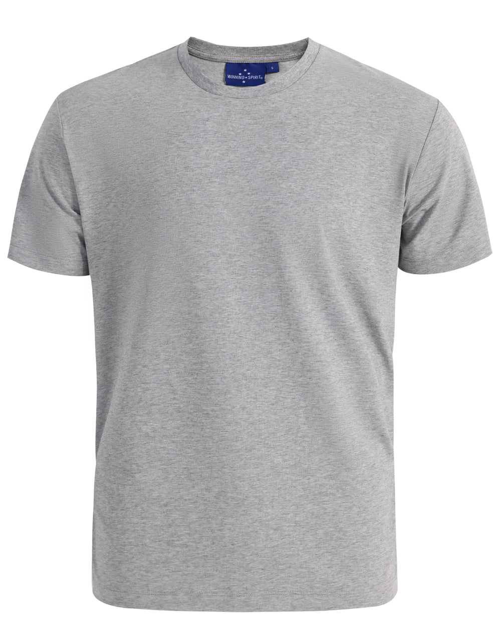 Men's Premium Cotton Face S/S Tee Shirt - TS43 - Marl Grey